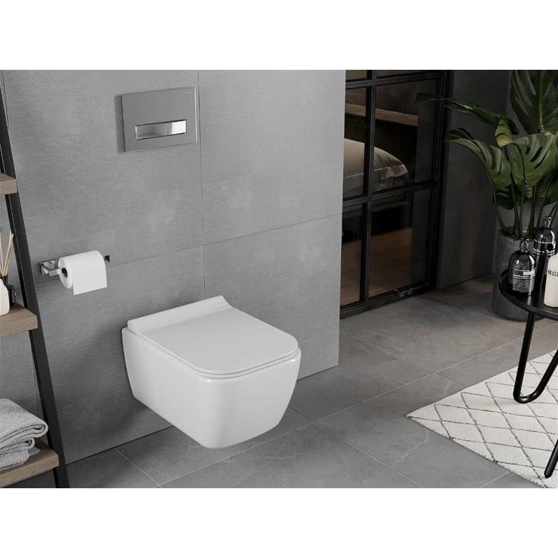 MEXEN/S - ELIS WC misa rimless + sedátko 39070100, biela 30910700 2