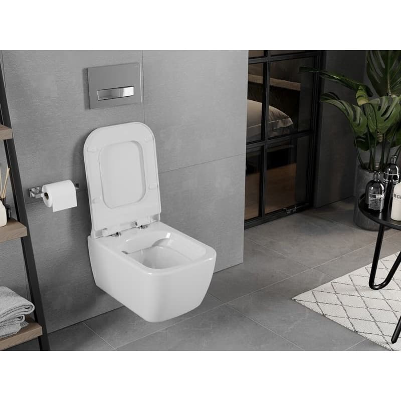MEXEN/S - ELIS WC misa rimless + sedátko 39070100, biela 30910700 3