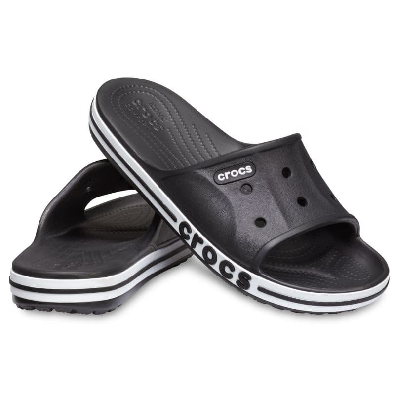 Šlapky (plážová obuv) CROCS Bayaband Slide U black white 4