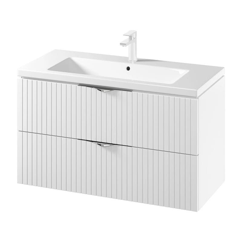 CERSANIT - SET C144 TIRSO 100 BIELA MAT DSM (skrinka + umývadlo) S801-542 1