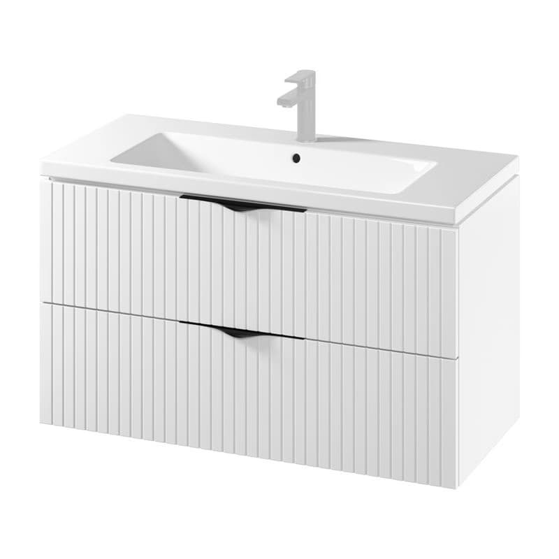 CERSANIT - SET C144 TIRSO 100 BIELA MAT DSM (skrinka + umývadlo) S801-542 6