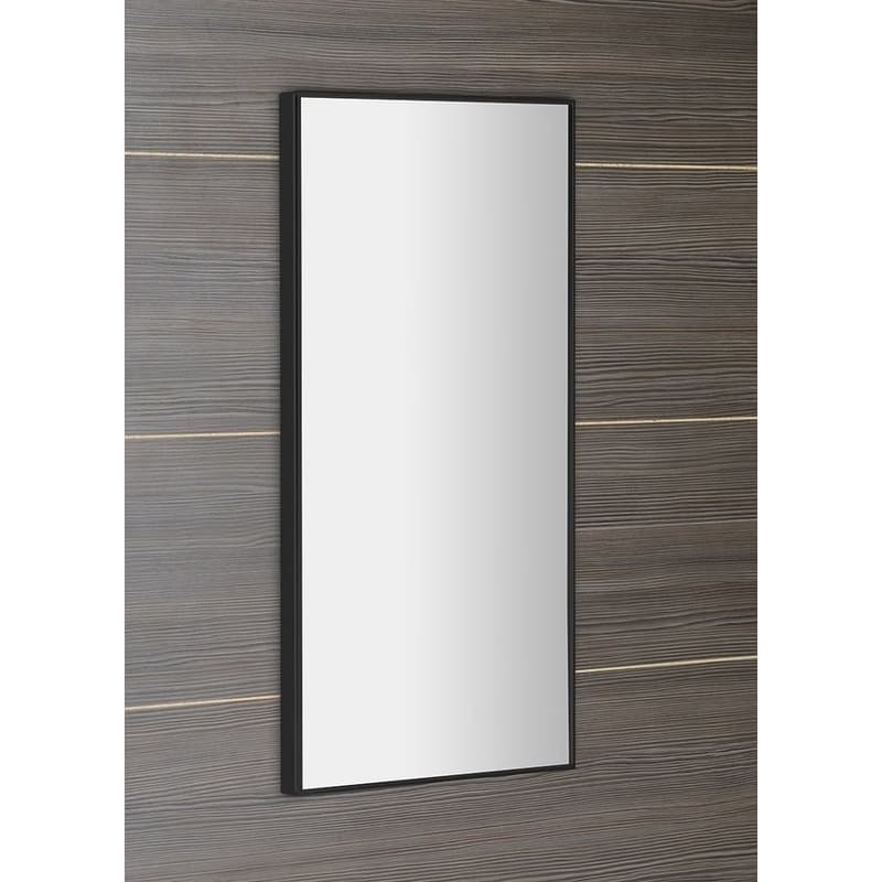 SAPHO - AROWANA zrkadlo v ráme 35x90cm, čierna mat AWB3590 2