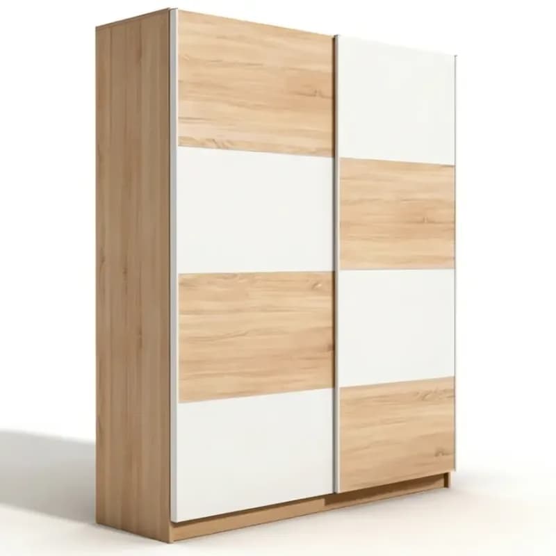 Skriňa Alfa 3 150 cm dub sonoma/biela