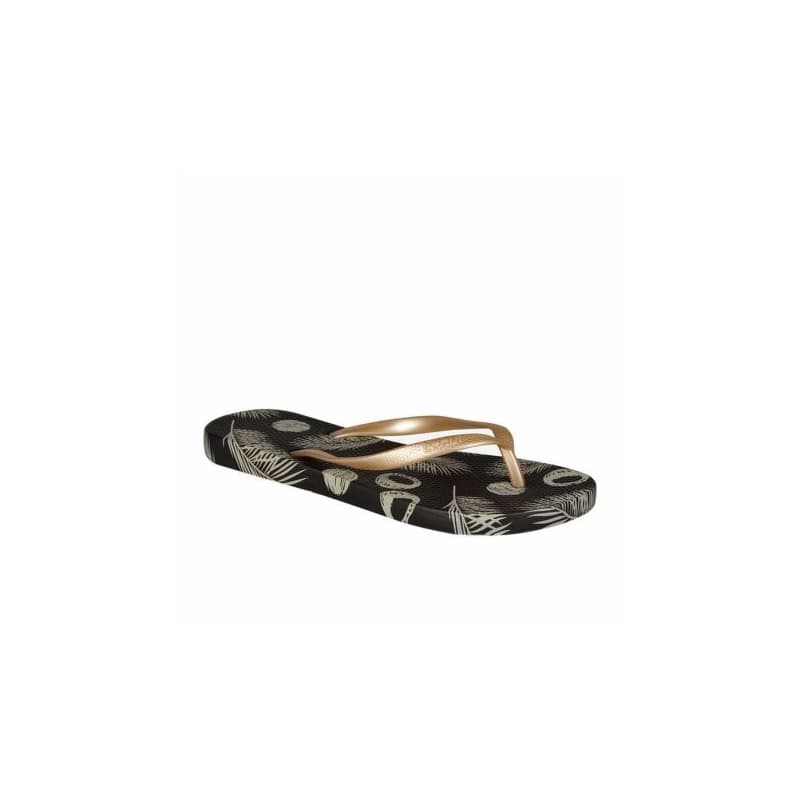 Dámske žabky (plážová obuv) COQUI Kaja Printed black gold