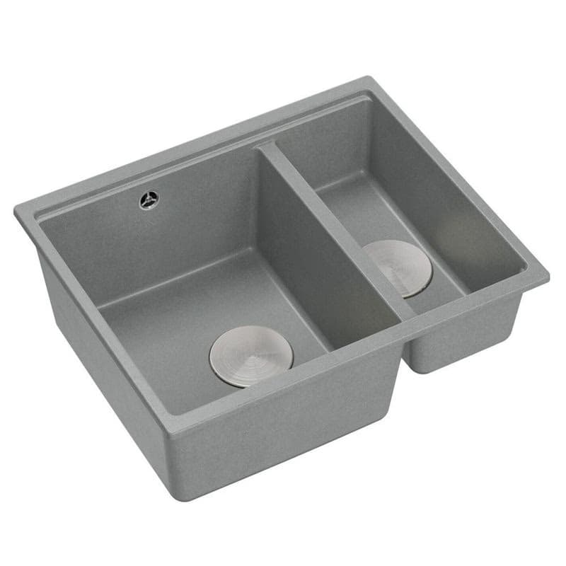 Quadron Quadron - Granitový drez Logan 150 Grey Metallic Oceľ HCQL5646U5-BS_U 6