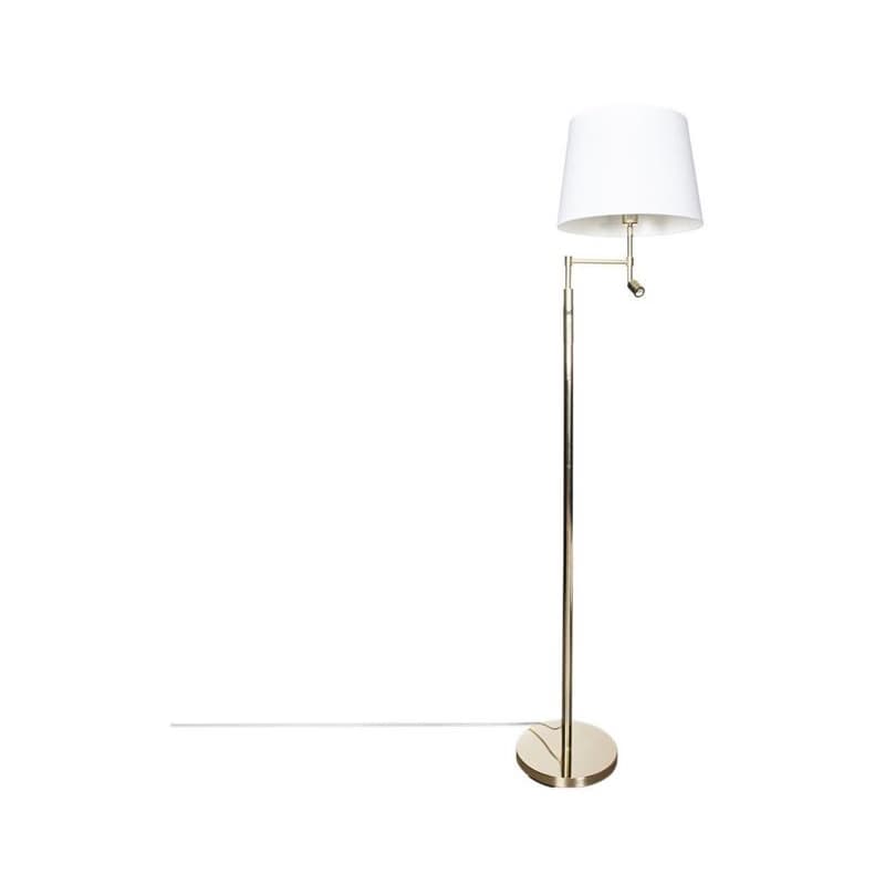 ByRydens 1988780-6509-LED Stoj. lampa ORLANDO 1xE27/5W/230V + LED/3W biela/zlatá 1988780-6509