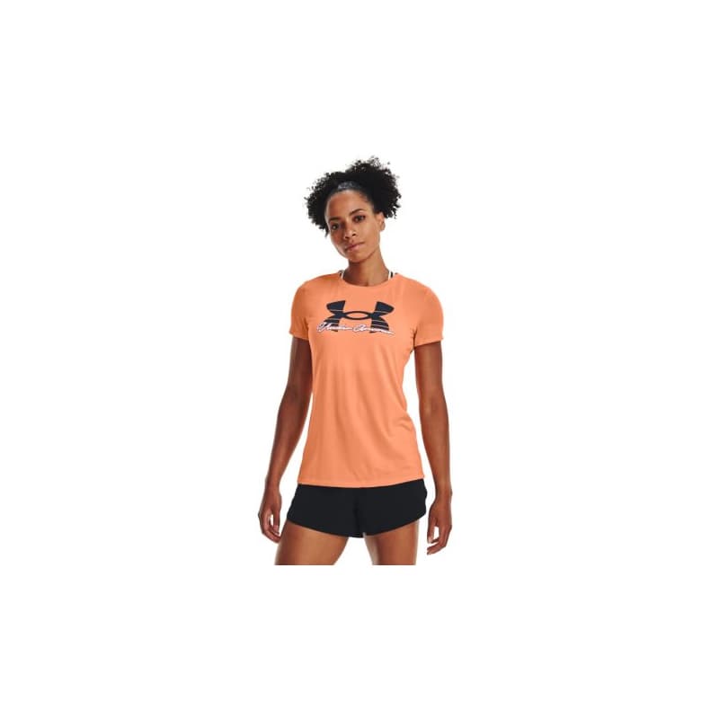 Dámske tréningové tričko s krátkym rukávom UNDER ARMOUR UA Tech Solid Script SSC-ORG 1