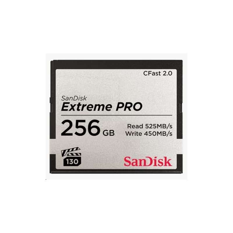 SanDisk CFAST 2.0 256GB Extreme Pro (525 MB/s VPG130)