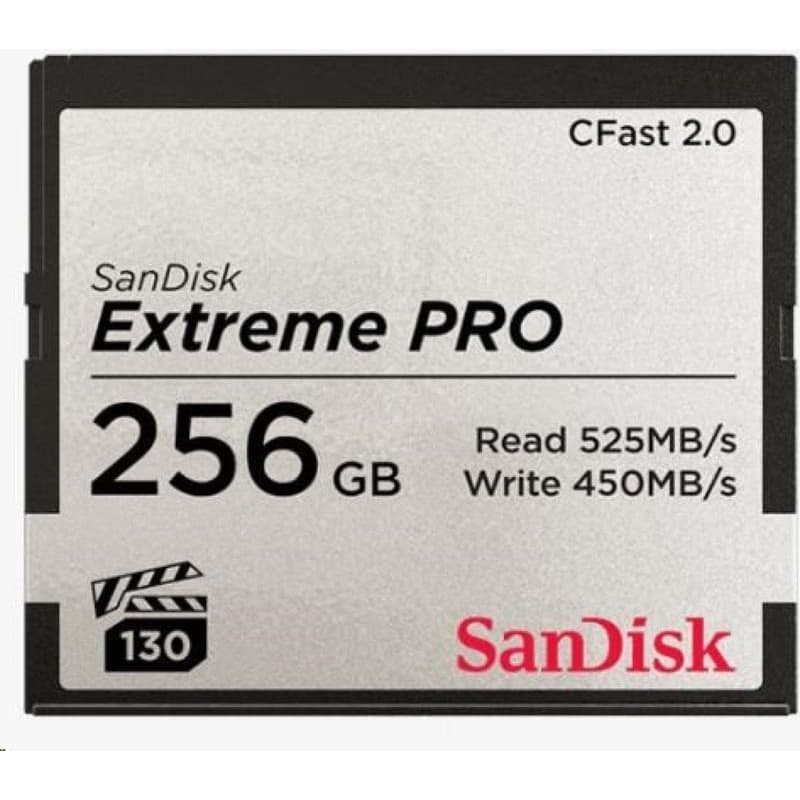 SanDisk CFAST 2.0 256GB Extreme Pro (525 MB/s VPG130) 2