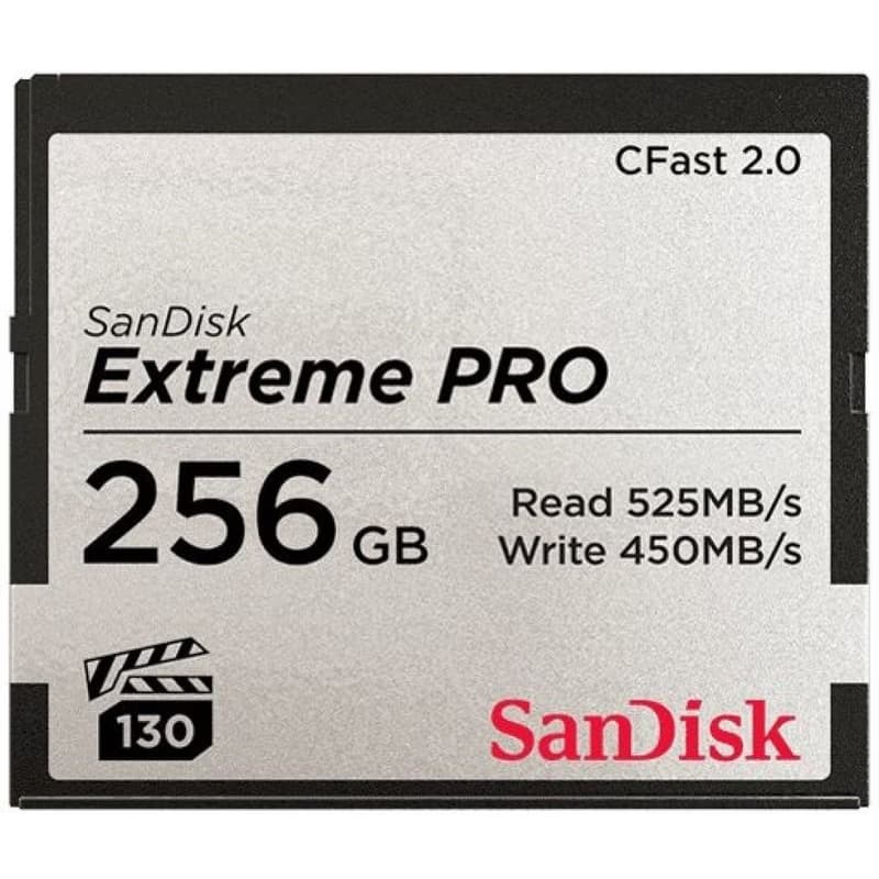 SanDisk CFAST 2.0 256GB Extreme Pro (525 MB/s VPG130) 6