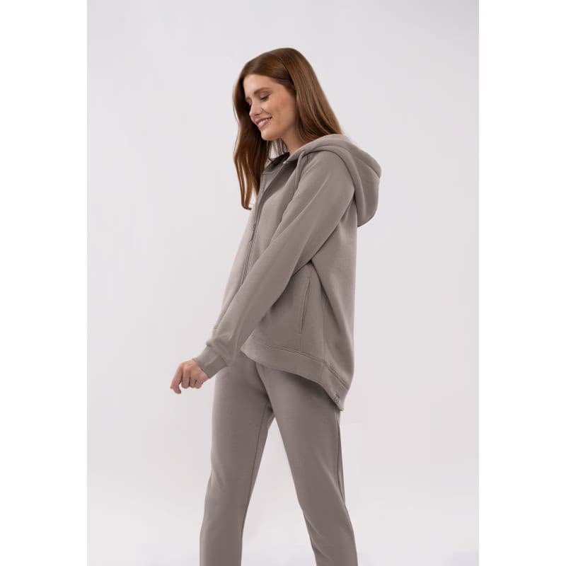Dámska zateplená mikina so zipsom VOLCANO TIFFI-102-BEIGE 5