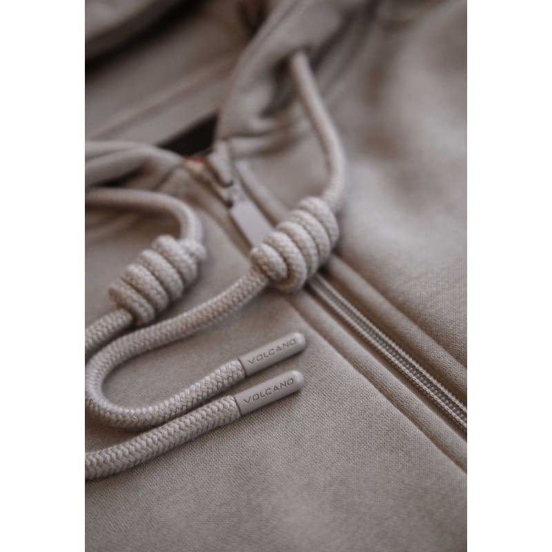 Dámska zateplená mikina so zipsom VOLCANO TIFFI-102-BEIGE 6