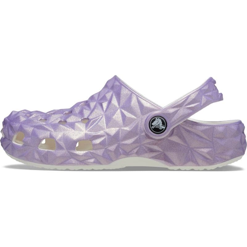 Dievčenské kroksy (rekreačná obuv) CROCS Classic Iridescent Geo CGK white 2