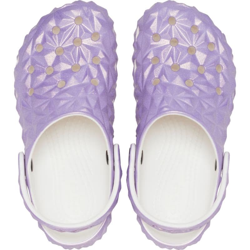 Dievčenské kroksy (rekreačná obuv) CROCS Classic Iridescent Geo CGK white 3