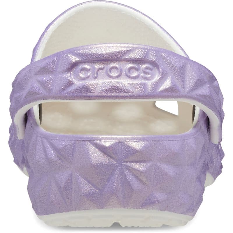 Dievčenské kroksy (rekreačná obuv) CROCS Classic Iridescent Geo CGK white 5