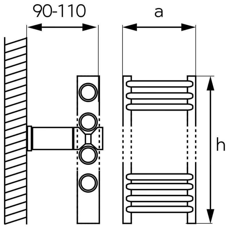 NOVASERVIS - Vykurovacie teleso rovné - biele 450/900/R,1 2