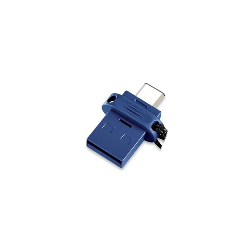 Verbatim USB flash disk OTG, USB 3.0, 64GB, Dual, modrý, 49967, USB A/USB C, s poutkom 2