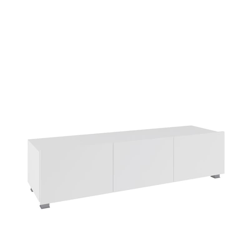 ArtGiB TV stolík 150 CALABRINI C-12 | biela/biely lesk 1