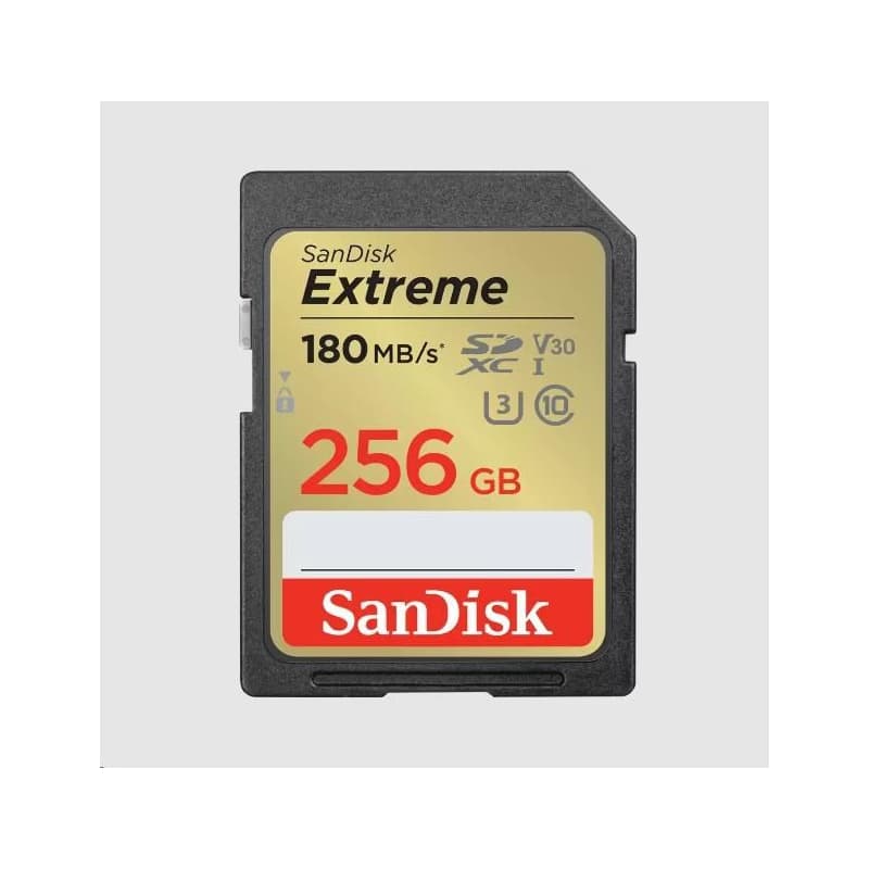 SanDisk SDXC karta 256GB Extreme (190 MB/s Class 10, UHS-I U3 V30) 1