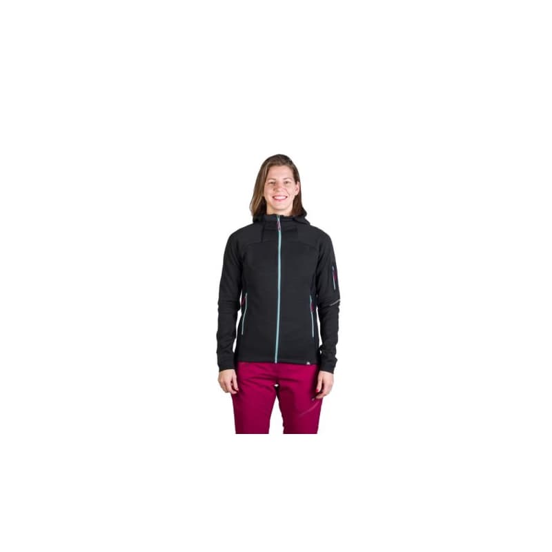 Dámska turistická mikina so zipsom NORTHFINDER DARLA-270blackblack