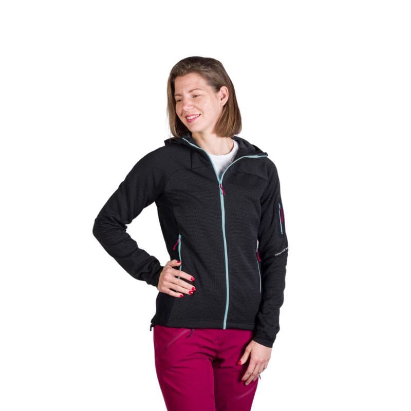 Dámska turistická mikina so zipsom NORTHFINDER DARLA-270blackblack 3