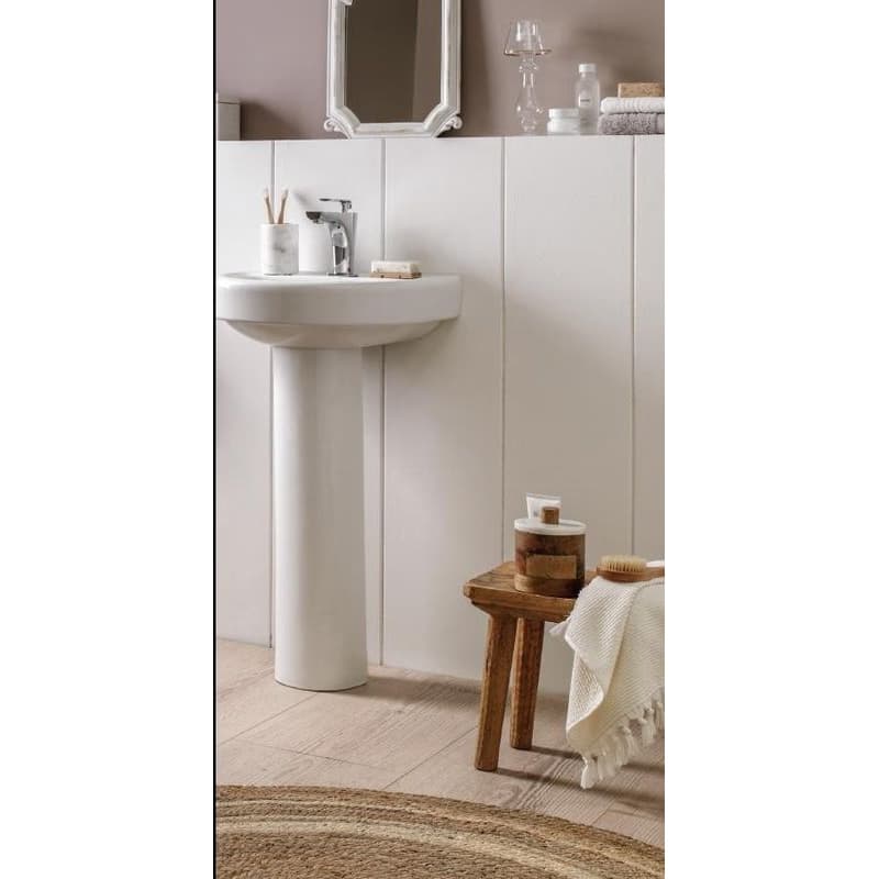 OLSEN SPA - Nástenné umývadlo COMPACT 55 - Polostĺp k umývadlu - Bez, Stĺp k umývadlu - Bez stĺpu OLKGKO04LVB01 3