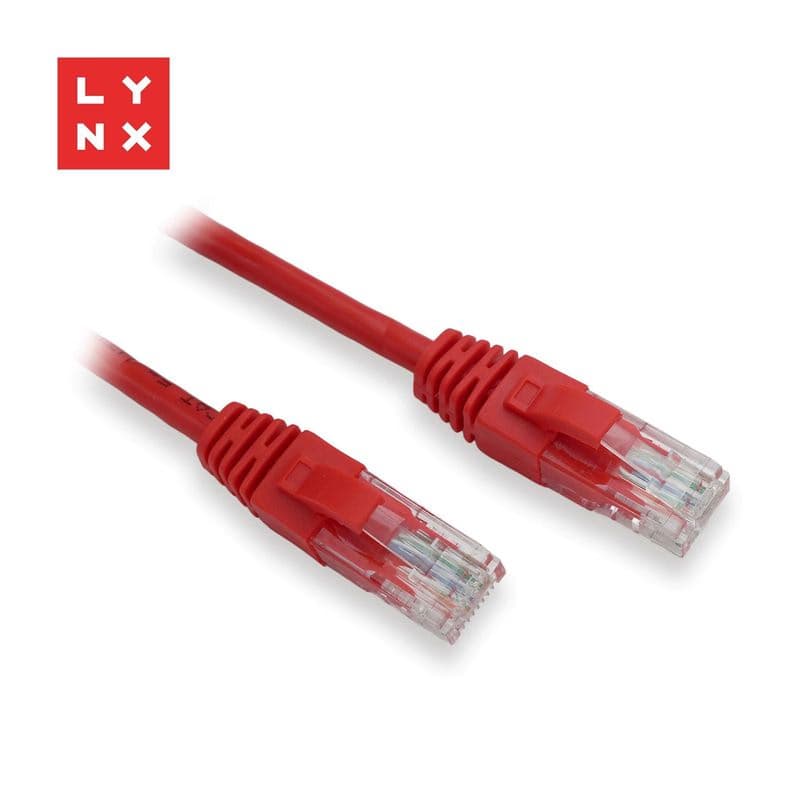 LYNX UTP patch kábel Cat5e, PVC, CCA, 2m, červený 1