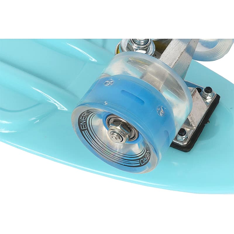 Pennyboard ENERO BABY BLUE, 56 cm s LED kolieskami 4
