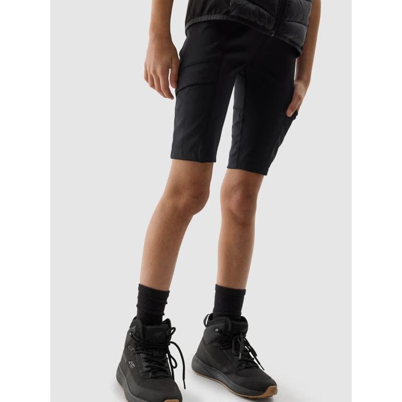 Dievčenské turistické kraťasy 4F JUNIOR SHORTS FNK-4FJWSS24TFSHF436-21S-BLACK 3