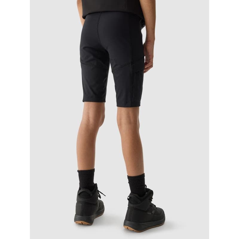 Dievčenské turistické kraťasy 4F JUNIOR SHORTS FNK-4FJWSS24TFSHF436-21S-BLACK 4