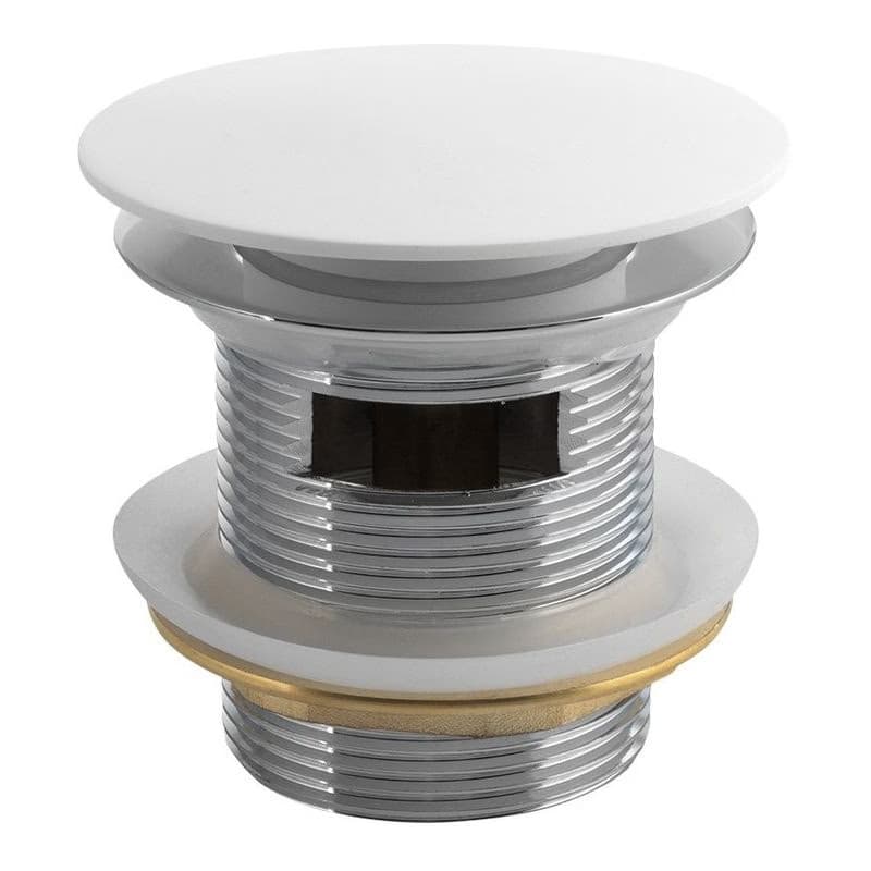 POLYSAN - Vaňová výpusť 6/4", click-clack, , solid surface, biela matná 72195 2