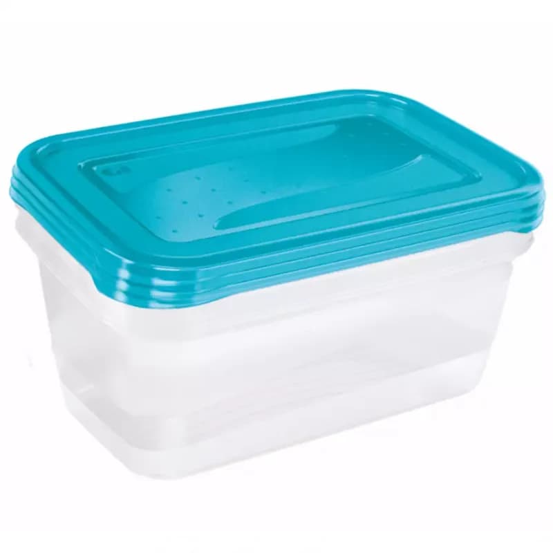 Sada dóz na potraviny - obdĺžnik 3x1,25l 1