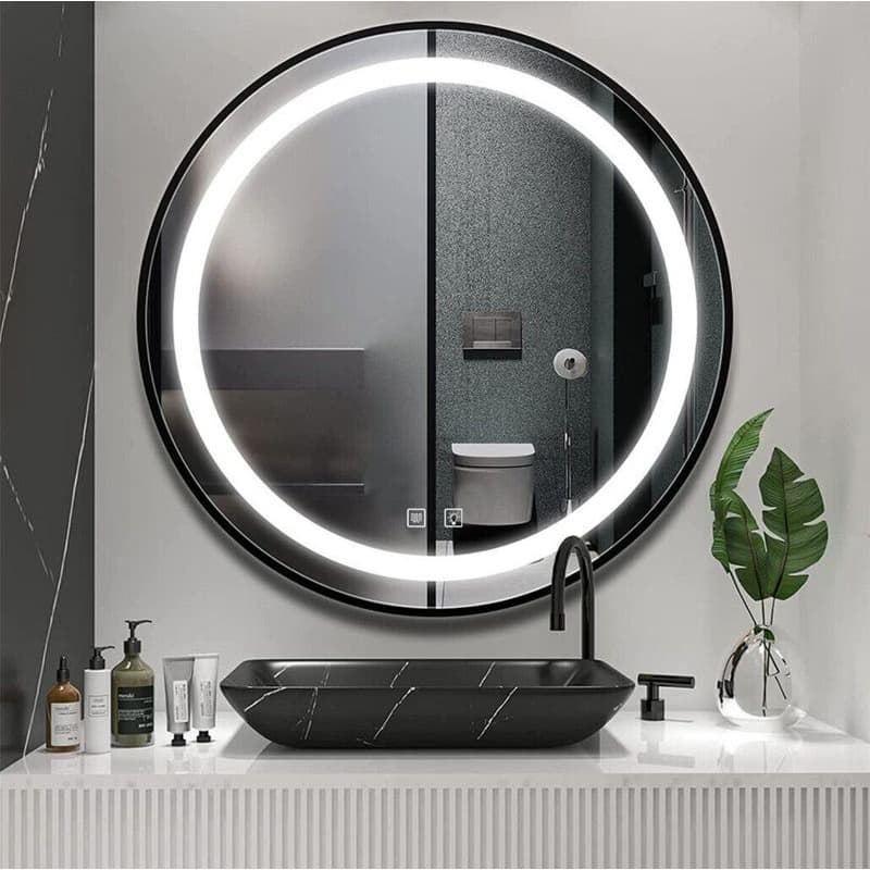REA - Zrkadlo LED 90cm MMJ Black HOM-05515 5