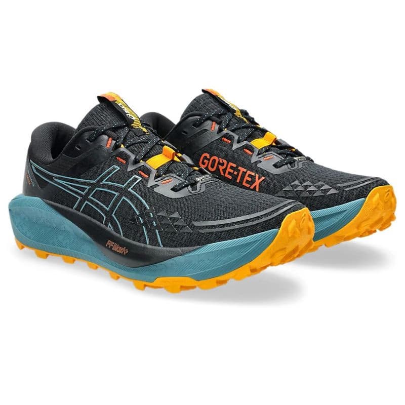 Pánska bežecká trailová obuv ASICS Gel Trabuco 13 GTX M black atlantis blue 4