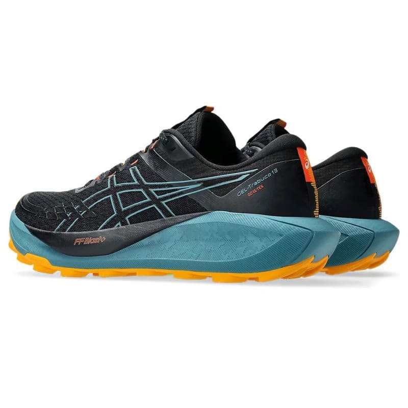Pánska bežecká trailová obuv ASICS Gel Trabuco 13 GTX M black atlantis blue 5