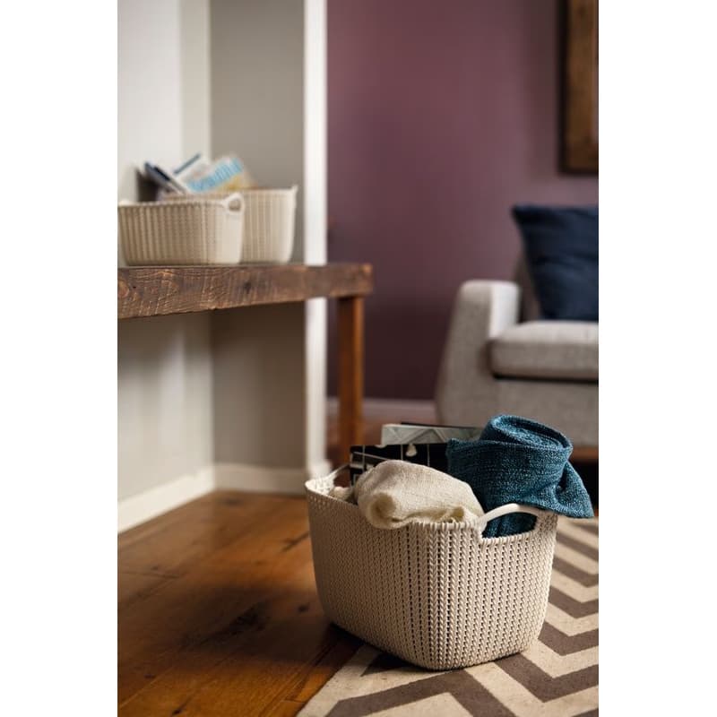 CURVER Košík KNIT 8l | krémová 5