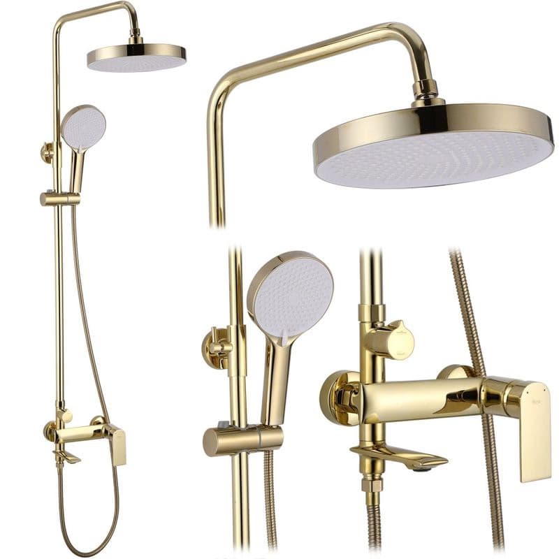 REA REA - Sprchový set s batériou 150mm Veneta zlatá REA-P7842 1