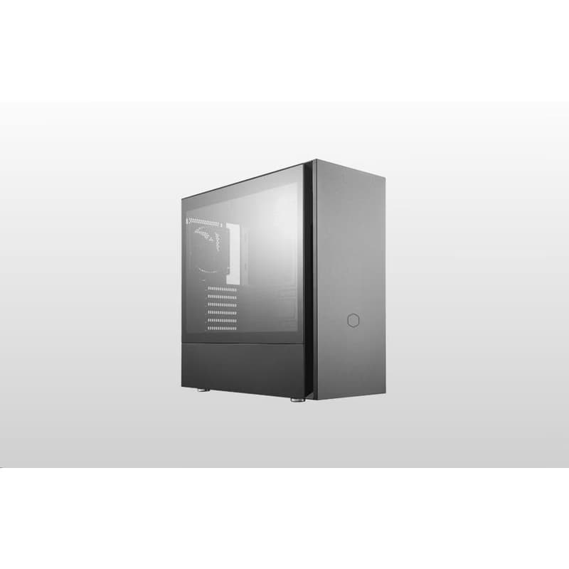 Cooler Master case Silencio S600 TG, ATX, Priehľadná bočnica, 2x 120mm Fan, Čierna