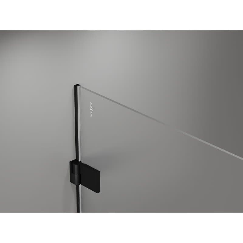 MEXEN/S - Lunar-B sprchovací kút dvere krídlové pravá 80 x 70, transparent, čierna 832-080-070-70-00-P 4