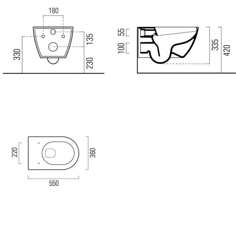 SAPHO - PURA závesné WC s elektronickým bidetom USPA LUX UB-6635RU-1 2