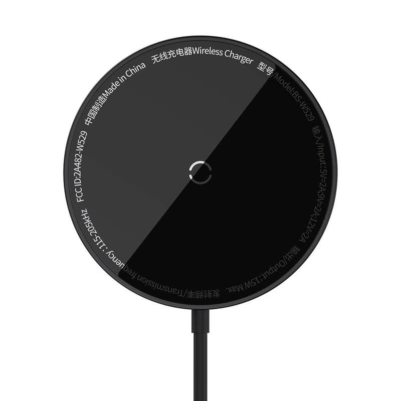 Baseus Bezdrôtová nabíjačka do siete Simple Mini3 15W USB-C čierna 2