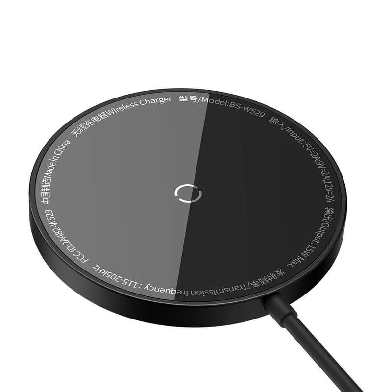 Baseus Bezdrôtová nabíjačka do siete Simple Mini3 15W USB-C čierna 3