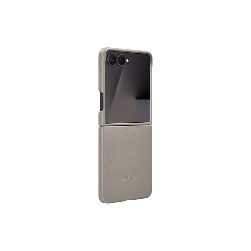 Samsung Ochranný kryt z vegánskej kože Flip7 Taupe 4