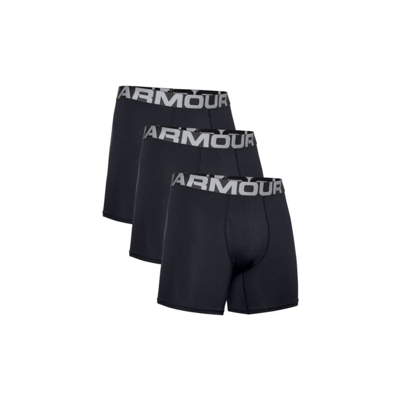 Pánske boxerky UNDER ARMOUR 3 PACK-UA Charged Cotton 6in-BLK 1