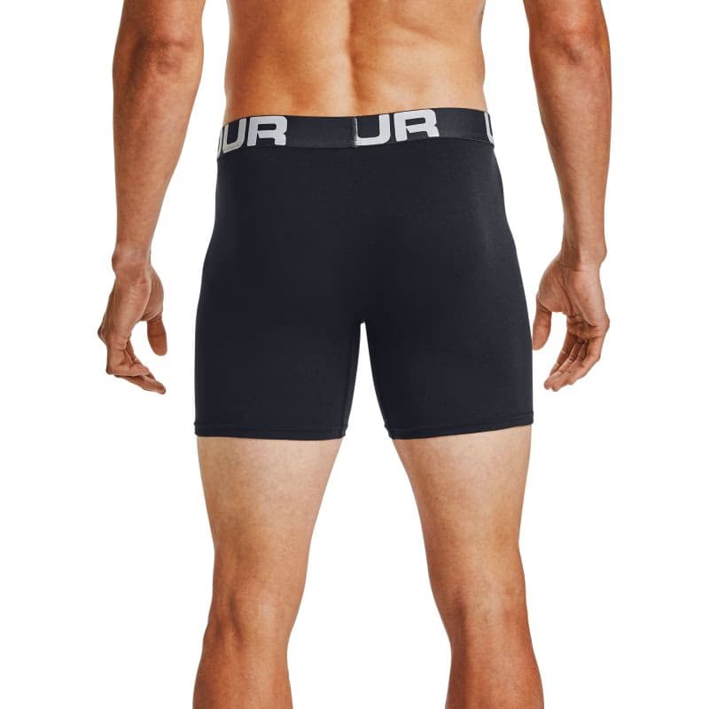 Pánske boxerky UNDER ARMOUR 3 PACK-UA Charged Cotton 6in-BLK 3