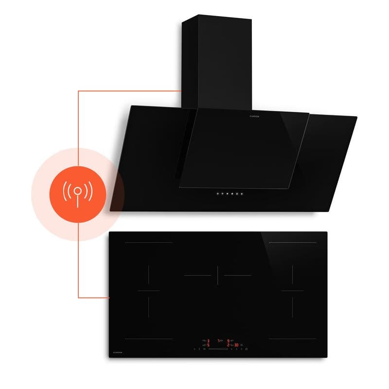 Klarstein HaloSync indukčná varná doska s digestorom| 5 varných zón | 11400 W | 632 m³/h | 90 cm 1