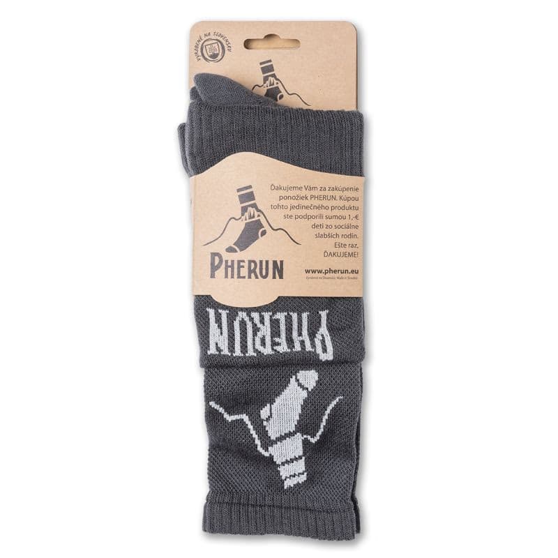 Turistické ponožky PHERUN Decent Black 39-42 2