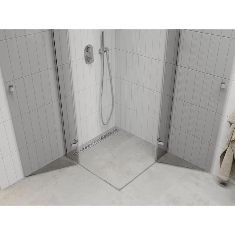 MEXEN/S - ROMA sprchovací kút 70x70, transparent, chróm 854-070-070-02-00 5