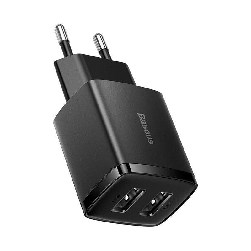 Baseus kompaktná nabíjačka 2U 10.5W čierna 4