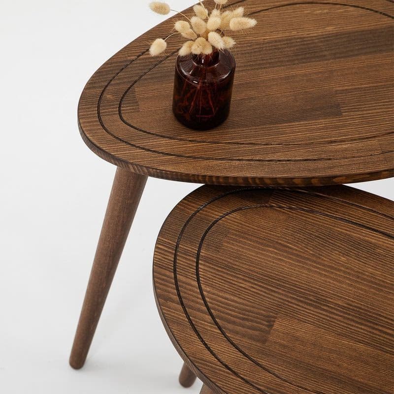 Sada odkladacích stolíkov (2 kusy) Sweet Set - Walnut 6